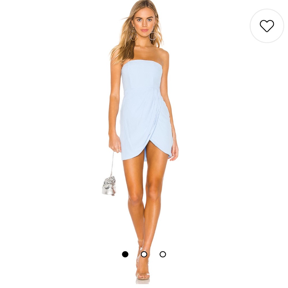 Superdown Rosalyn Tulip Dress in Light Blue